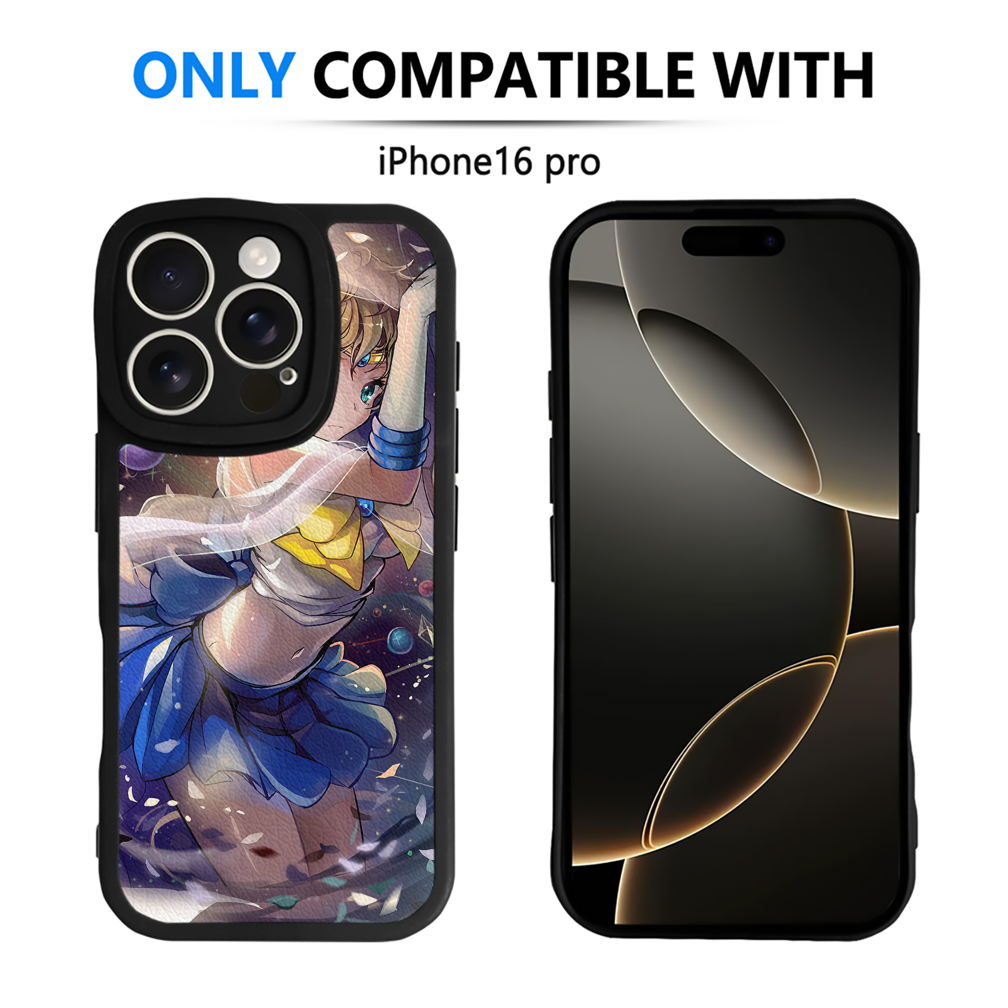 （画像用） 美少女戦士セーラームーン Sailor Moon 【iPhone 16シリーズ対応】シリコンスマホケース（レザー調） 材質：シリコン
